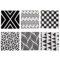 라임리빙 규조토 컵받침 티코스터 6P, 1세트, 화이트