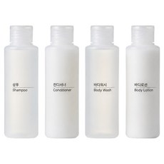 데이로움 원터치 똑딱 용기 100ml, 4개