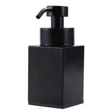 버블형 미니 스테인리스 304 스퀘어 디스펜서 200ml, 블랙