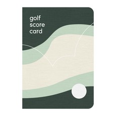 dna 골프 스코어 카드 수첩, 그린, 1개