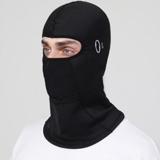 라이프스타 겨울 방한 넥워머 남녀공용 바라클라바, 블랙, 1개