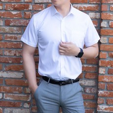 남성 남자 여름 시원한 냉감 통기성 뱀부 스판 반팔 와이셔츠_RF2178_9