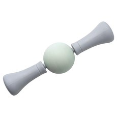 레온핏 발란스볼 미니 마사지 스틱 러닝 종아리 허벅지 마사지봉 근막 릴렉스, 그린그레이, 1개