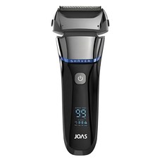 조아스 충전식 방수 휴대용 전기면도기 건습식 전동, JS-5810, 블랙+실버