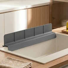 디원리빙 싱크대앞 물막이 물튀김 방지 58cm*9cm, 1개, 딥그레이
