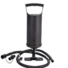 어비스카이 투웨이 고출력 휴대용 수동 에어펌프 캠핑 튜브 공기주입기, 1개, 블랙