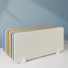 홈앤힐링 두꺼운 사무실 책상 칸막이 소음차단 데스크 파티션 18T, 아이보리 60x30