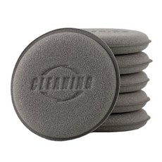 차량 셀프 세차 앤 왁싱 스펀지 광택 왁싱 스펀지 패드 6P, 다크 그레이, 1세트