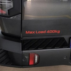 타스만 픽업트럭 최대적재량 영문스티커데칼, 1개, 스몰+빨강