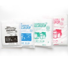 재활용 분리수거봉투 배접 비닐봉투 흰색, 100개, 80L