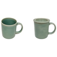 초여도예 커피.약물이 들지않고 실금이 가지않는 직선머그, 1개