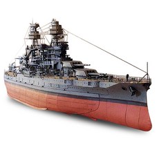 DIY 미해군 애리조나 전함 3D종이 만들기 USS ARIZONA 진주만 정글페이퍼, 5개