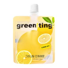 그리니팅 진짜레몬 비가열 100% 레몬즙, 30개, 80ml