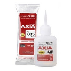 엑시아 순간접착제 5종 모음 다목적 초강력본드 고강도 목공용 인조대리석 난접착 231 111 025 835 911, 4-1) 순간접착제 목공용 835 20g, 1개