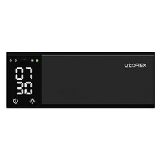 유토렉스 UV-C살균 히팅건조살균 송풍건조 벽걸이 무선칫솔살균기 네오큐브, 블랙, URT-145CHB
