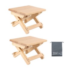 다세코 의자2개+파우치증정 접이식 원목미니의자 어린이 스툴의자 캠핑미니의자 우드 화분받침대 인테리어 보조 간이의자, 단품, 2개