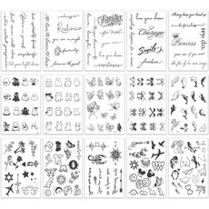 LOUD 반영구 미니 문신 해나 타투 스티커 1세트 175P, 175개, 기본