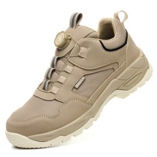 SIISEEN남성 미끄럼 방지 안전화 4인치 다이얼 버튼 스타일 편안한 작업화s-584