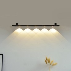 모어피크 충전식 무선 LED 3색변환 밝기조절 인테리어 무드센서등, 2개, 블랙