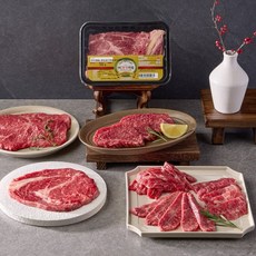 HC한우마을 소갈비 정육세트 4칸(소갈비600gx2팩+사태200gx2팩) 선물세트, 1세트