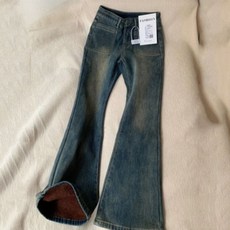 겨울바지 여성바지 여자바지 기모바지 청바지 데님팬츠 나팔바지 KZ241018128 41