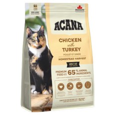 아카나 고양이 홈스테드 하비스트 건식사료, 닭+칠면조, 4.5kg, 1개