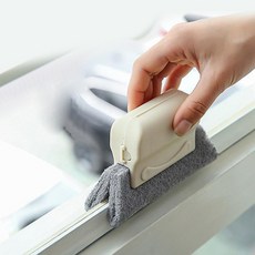 라온플로우 창문 창틀 청소 브러쉬 틈새 만능, 10개, 그레이(본품+속지)