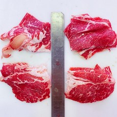 [원흥축산 배송] 미국산 등심(알목심) 불고기용 1kg 초이스등급, 1