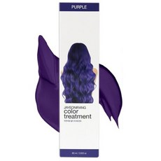 자연이랑 헤어 컬러 트리트먼트 염색약 60ml, 퍼플, 6개