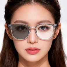 하나코코 하금테 변색 안경 자외선 UV 99.99% 차단 블루라이트차단 안경 변색 선글라스 겸용 남녀공용