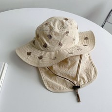 몽드라팡 아기 와이드 플랩캡 햇빛가리개 모자