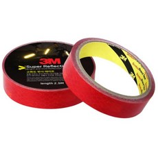 3M 고휘도 벌집무늬 반사테이프 적색 2.5M, 빨강, 1개