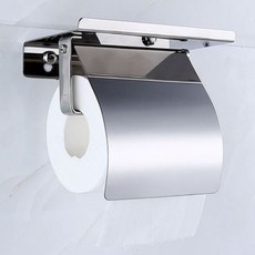 LETUSTO 不鏽鋼單桿附蓋型衛生紙架, 單桿衛生紙架-附蓋型, 1個