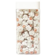 오테뮤 크림 옐로우 pro 5pin 스위치 110pcs 보관함 포함, 크림옐로축, 110개, 화이트