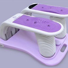에어클라이머 파워몬 뉴 에어클라이머2 에어쿠션 스텝퍼 스탭퍼 스테퍼 계단 오르기 운동기구 걷기운동 아이큐샵, 퍼플+지압발판