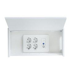 오일일 무타공 콘센트 가리개, 화이트, 1개