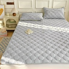 Cozy Aura 사계절 알러지케어 침대패드 고정밴드, 그레이