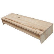 우드밀리 원목 와이드 2단 모니터받침대 당일출발, 1개, 와이드800