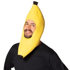 핫스윗 바나나 코스프레 모자 남녀공용 코스튬