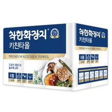 착한화장지 롤 키친타올 3겹 140매 18롤, 18개