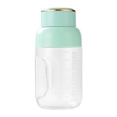 PYHO 휴대용 무선 믹서기 소형 블랜더 사무실이나 야외에서 모두 휴대하고 사용할 수 있어 USB 충전 전기 믹서컵 1600ml, 녹색
