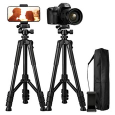 노엘룸 고강성 142cm 4단 라이브방송용 여행용 카메라 스마트폰 삼각대 엘레베이터 기능, 1개, 블랙, 슈퍼 프리미엄 삼각대