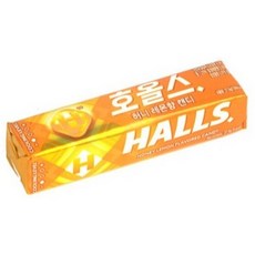 HALLS 호올스 스틱 멘톨 사탕 졸음방지 캔디 20개, 27.9g