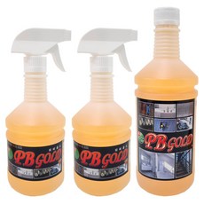 정품 피비 골드 본품 680ml 2개 리필1000ml 다목적세정제 렌지후드 기름때 찌든때 제거 욕실 PB1 좋은세상협동조합, 3개, 2360ml
