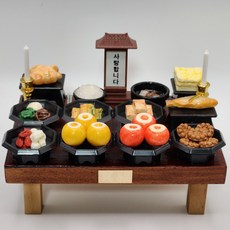 납골당 꾸미기 1인 위패 제사상 미니어처