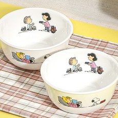 코렐 스누피더홈 면기소 2P, 혼합색상, 2개