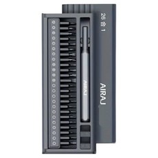 AIRAJ 26in1 정밀 드라이버 세트 고경도 헤드 전자수리/시계수리/DIY용, 1개, 1 세트