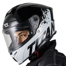 크랭크 타이탄 헬맷, 블랙 + 화이트