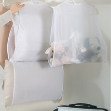 大家的家 娃娃枕頭乾燥單一洗衣袋, 白色, 5個