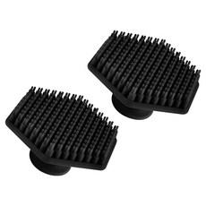 247Products 페이셜 클렌징 브러쉬 반영구 실리콘 스크럽 세안 브러쉬, 2개, 블랙